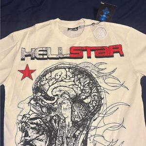 Graphic Men's T-Shirt - White and Red